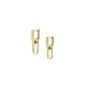 Boucles d’oreilles pendantes Heritage D-Link en acier inoxydable doré Boucles d’oreilles pendantes Heritage D-Link en acier inoxydable doré