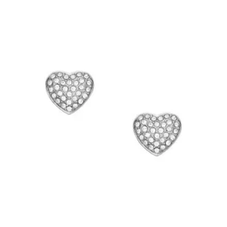 Boucles d&rsquo;oreilles Sutton Glitz Heart en acier inoxydable