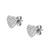 Boucles d’oreilles Sutton Glitz Heart en acier inoxydable Boucles d’oreilles Sutton Glitz Heart en acier inoxydable