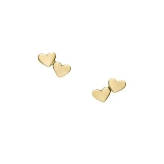 Boucles d&rsquo;oreilles Sutton Heartbeat en laiton doré