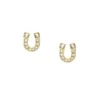 Boucles d’oreilles Sutton Horseshoe en acier inoxydable doré Boucles d’oreilles Sutton Horseshoe en acier inoxydable doré