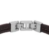 Bracelet à bracelet en cuir marron Townsman Leather Essentials