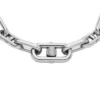 Bracelet à chaîne en acier inoxydable avec texture moletée