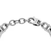 Bracelet à chaîne en acier inoxydable avec texture moletée