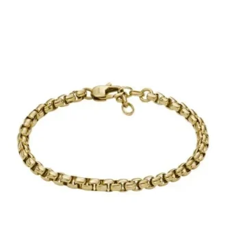Bracelet à chaîne en acier inoxydable doré Ellis Core Chains