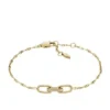 Bracelet chaîne en acier inoxydable doré Heritage D-Link Bracelet chaîne en acier inoxydable doré Heritage D-Link