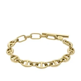Bracelet chaîne en acier inoxydable doré Heritage D-Link