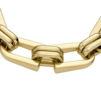 Bracelet chaîne en acier inoxydable doré Heritage D-Link