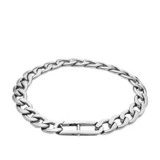 Bracelet chaîne en acier inoxydable Heritage D-Link
