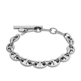 Bracelet chaîne en acier inoxydable Heritage D-Link