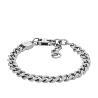 Bracelet chaîne Harlow Linear Texture en acier inoxydable