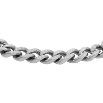 Bracelet chaîne Harlow Linear Texture en acier inoxydable