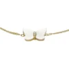 Bracelet à chaîne Sutton Radiant Wings avec papillon en nacre blanche