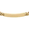 Bracelet d’identité Ellis en acier inoxydable doré Bracelet d’identité Ellis en acier inoxydable doré