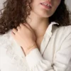 Bracelet d’identité Sadie en acier inoxydable doré Bracelet d’identité Sadie en acier inoxydable doré