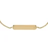 Bracelet d’identité Sadie en acier inoxydable doré Bracelet d’identité Sadie en acier inoxydable doré