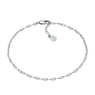 Bracelet de cheville Heritage D-Link en laiton argenté