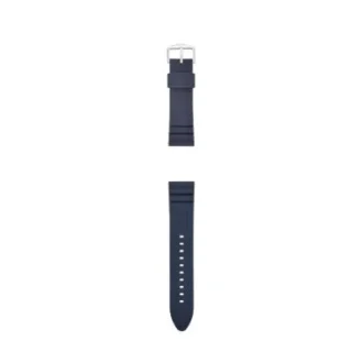 Bracelet de montre en silicone bleu foncé 22 mm