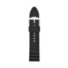 Bracelet de montre en silicone noir 24 mm