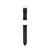 Bracelet de montre en silicone noir 24 mm