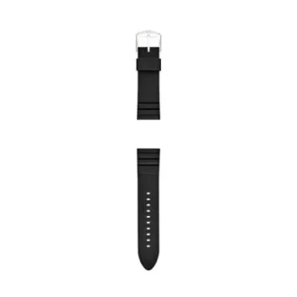Bracelet de montre en silicone noir 24 mm