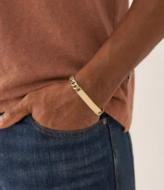 Bracelet Ellis en acier inoxydable doré