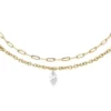 Bracelet Ellis Shaky Glitz en acier inoxydable doré à plusieurs rangs Bracelet Ellis Shaky Glitz en acier inoxydable doré à plusieurs rangs