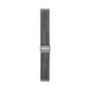 Bracelet en acier inoxydable fumé de 22 mm