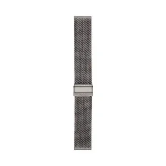 Bracelet en acier inoxydable fumé de 22 mm