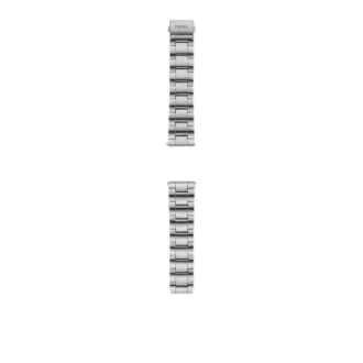 Bracelet en acier inoxydable fumé à trois rangées de 22 mm