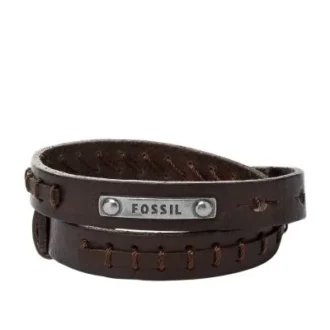 Bracelet en cuir double tour vintage décontracté Bronson