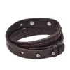 Bracelet en cuir double tour vintage décontracté Bronson Bracelet en cuir double tour vintage décontracté Bronson