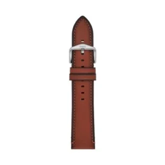 Bracelet en cuir LiteHide™ ambré de 22 mm