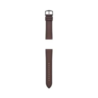 Bracelet en cuir LiteHide™ marron foncé de 22 mm
