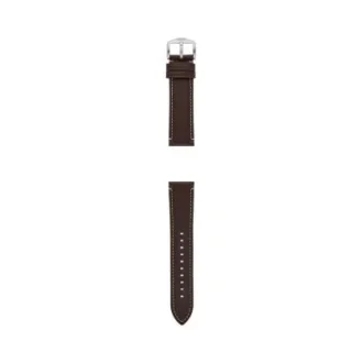 Bracelet en cuir LiteHide™ marron foncé de 22 mm