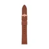 Bracelet en cuir LiteHide™ marron moyen 16 mm