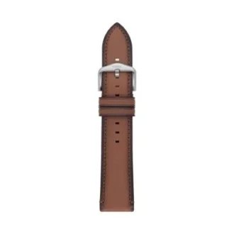Bracelet en cuir LiteHide™ marron moyen 22 mm