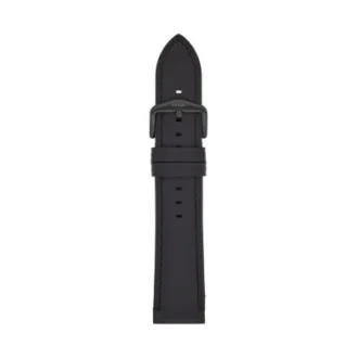 Bracelet en cuir LiteHide™ noir 22 mm