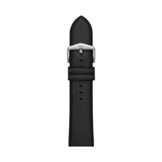 Bracelet en cuir LiteHide™ noir 24 mm