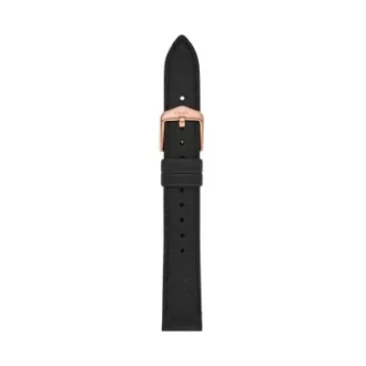 Bracelet en cuir LiteHide™ noir de 16 mm