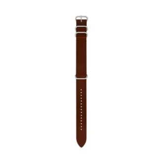 Bracelet en cuir marron 22 mm
