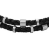 Bracelet en cuir noir Bronson Leather Essentials Bracelet en cuir noir Bronson Leather Essentials