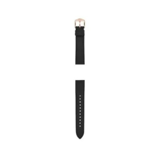 Bracelet en cuir noir LiteHide™ de 18 mm