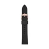 Bracelet en silicone noir 18 mm