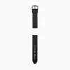 Bracelet en silicone noir 22 mm
