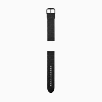 Bracelet en silicone noir 22 mm