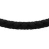 Bracelet en silicone noir à texture moletée