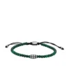 Bracelet Everett en perles de malachite reconstituée