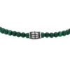 Bracelet Everett en perles de malachite reconstituée