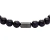 Bracelet Galaxy Beads Navy en perles de grès reconstitué